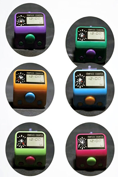 Bundera 1 Piece Gift Ring Zikrmatik with Compass Digital Finger Counter Zikrmatik Tasbih Mevlüt Gift