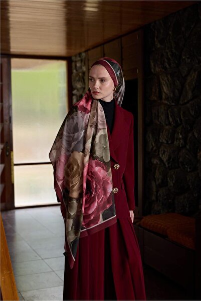 İpekhan Winter Bloom Collection Qupra Shawl 30002-10030