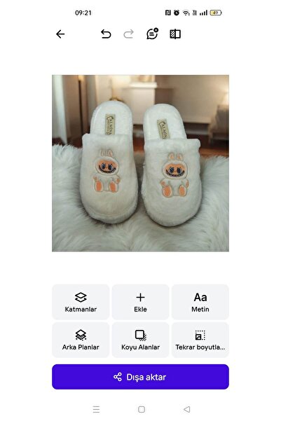 leon Pumpkin figured house slippers