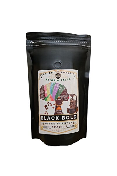 Black Bold Coffee Roastery Cafea Boabe de Specialitate, 100% Arabica, Prajire Controlata, Black Bold Origine Etiopia - 1kg