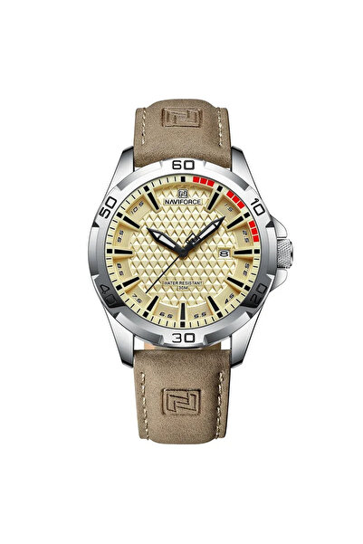 Naviforce Ceas bărbătesc maro 8023 – Design luxos, funcții multiple, afișaj luminos, 3ATM