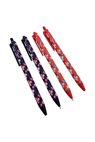 Vinson Set de 4 pixuri cu gel uleios, 0,5 mm, scriere fluidă