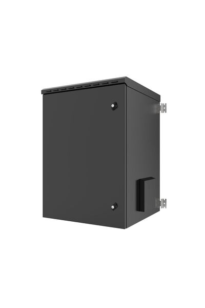 Other Szafka ścienna Lanview 19" 16U IP55 600x600x810mm - czarna, RWMIP55W16U60B