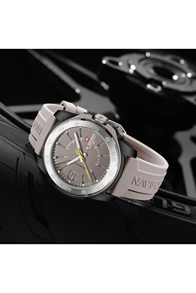 Naviforce 7112 Ανδρικό Ρολόι Γκρι – Σχεδιασμός Στρατού, Πολλαπλές Λειτουργίες, Ανθεκτικό στους Κραδασμούς, 3ATM