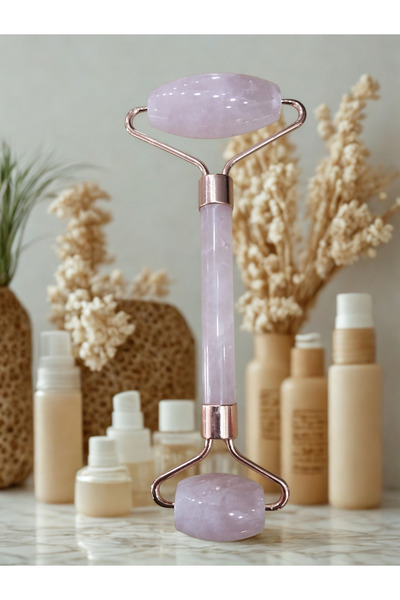 Pembe kuvars roller(Rose Quartz) masaj taşı