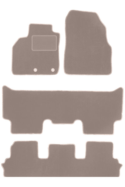 Other Covorașe bej din catifea pentru: Renault Grand Scenic III 7 locuri (200...