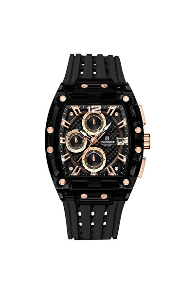 Naviforce Ceas bărbătesc 7105 Black-Rose – Design militar, funcții multiple, ...