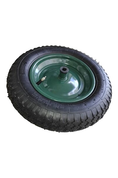 MDY Wheelbarrow Wheel MDY, 3.50-8 Honeycomb, With Tube, 4 Ply, 14 mm Axle, Green