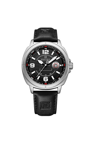 Naviforce Ceas bărbătesc 8078 negru-gri – Design business, funcții multiple, ...