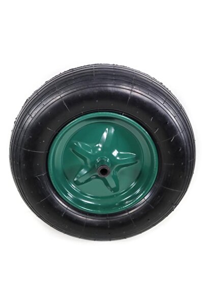 Movidic Wheel for Wheelbarrow with Plastic Bushing 3.50-8, Axle Diameter 14mm