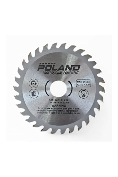 POLAND Disc pentru tăiere lemn POLONIA, 125mm x 22.2mm, 30T, 12200 RPM