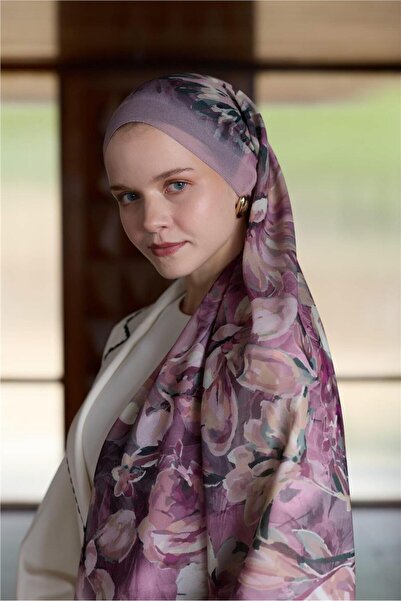 İpekhan Winter Bloom Collection Qupra Shawl 30001-10012