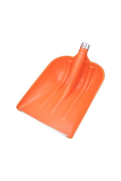 MSA Plastic snow shovel with metal blade, 350 x 450 mm