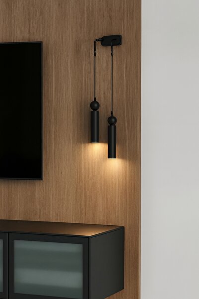 Bozyaka Aydınlatma Sparg Decorative 2-Piece Black Metal Wall Sconce (Daylight Led Bulbs Included!!!)