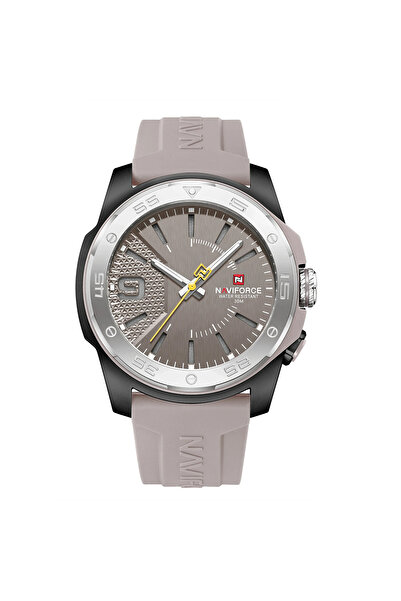 Naviforce 7112 Ανδρικό Ρολόι Γκρι – Σχεδιασμός Στρατού, Πολλαπλές Λειτουργίες, Ανθεκτικό στους Κραδασμούς, 3ATM