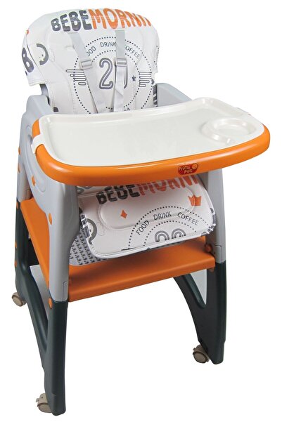 Primii Pasi Child table chair; 3-position horizontally adjustable tray, 5-point safety belt.