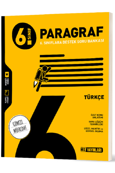 Efsane Yayınları 6.Sınıf Hız Yayınları Paragraf Soru Bankası / Okula Destek -...