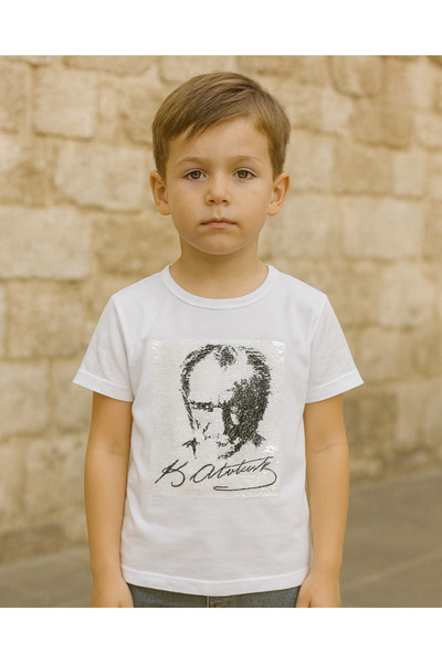 KESKİN BEBE Sequin Dual-Use Children's T-Shirt