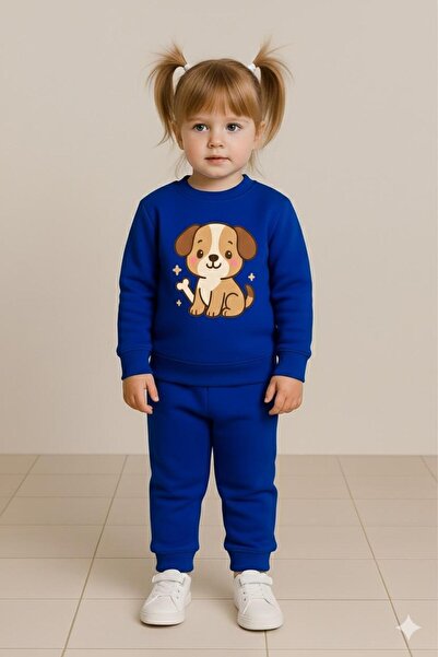 playwear Παιδικό φούτερ με λαιμόκοψη κουκούλα, unisex, με στάμπα κουταβιού, 3...