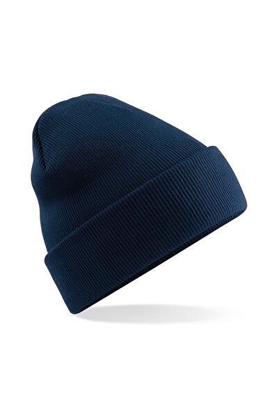 RONIC X Basic Knitted Beanie, unisex, navy blue, universal size