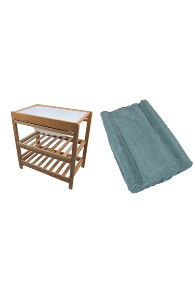 Primii Pasi Set masa imbaiat si infasat bebe, 83x50x84cm, , Primii Pasi, MI02+SIBHD01-verde