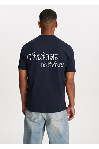 Let's Wear Μπλουζάκι περιορισμένης έκδοσης με στάμπα στο πίσω μέρος για άνδρες, άνετο μπλουζάκι με κοντό μανίκι για το καλοκαίρι