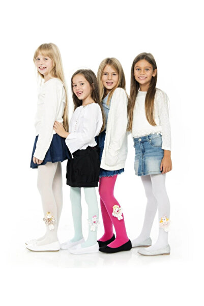 Bella Calze Παιδικό καλσόν με δαντέλα και αξεσουάρ Micro 50Den BHR-8146