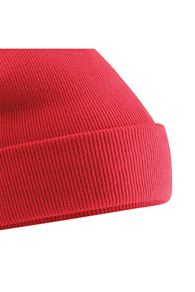 RONIC X Basic Knitted Beanie, unisex, red, universal size