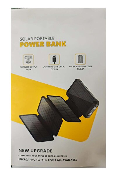 Hope بنك طاقة يعمل بالطاقة الشمسية مع كرنك يدوي ومصباح يدوي LED وبوصلة للاستخ...