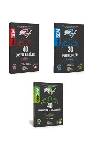 İsem Yayıncılık Farklı isem 7. Sınıf Fen Bilimleri + Sosyal Bilgiler + Din Kü...