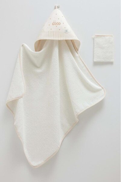 Caramell منشفة وغطاء للأطفال من جود بيبي، لون بيج، CRML.BEJ.BSE1839