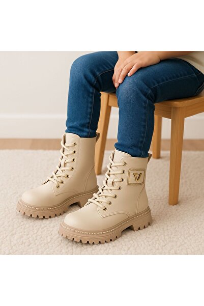 PARLAVERA Girl's Skin Detailed Zippered Non-Slip Sole