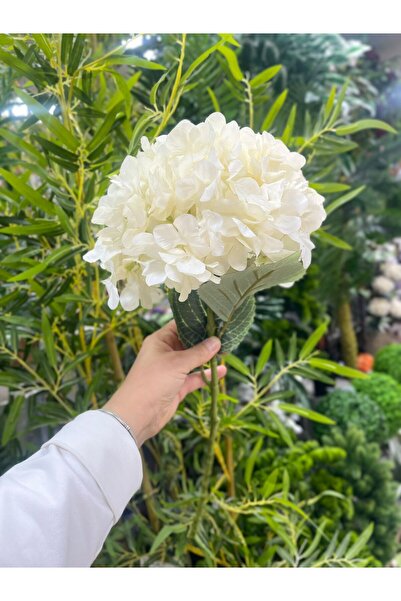 KOZALILAR Doğal Görünümlü Dekoratif Tek Dal Lüks Yapay Ortanca