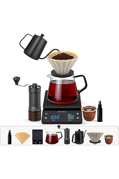 MIBRU V60 Specialty Coffee Set, 8-Tool Package From