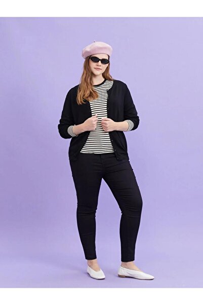 LC Waikiki Slim Fit Straight Pocket Detailed Gabardine Women's Trousers (W2)