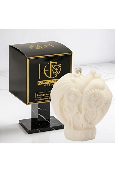Happy Candles Lumanare parfumata din ceara de soia, Inima Steampunk Model 1, ...