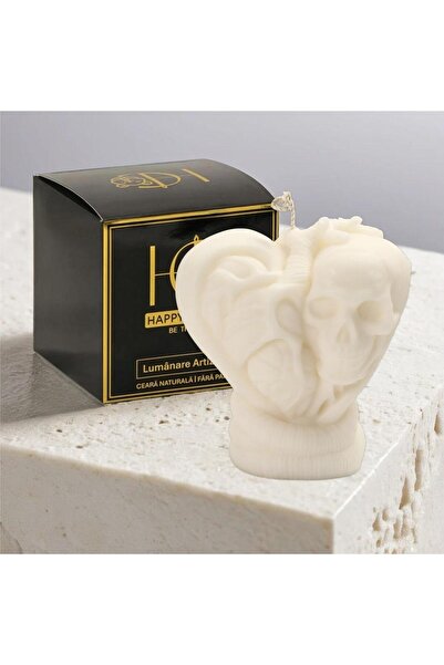 Happy Candles Lumanare parfumata din ceara de soia, Inima Steampunk Model 4, Scortisoara, Halloween