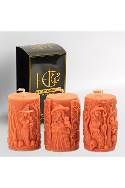 Happy Candles Beeswax Candles, Witch Set, Halloween