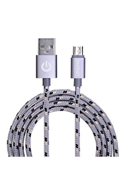Other Kabel Micro-USB 1m Pleciony Srebrny Garbot Grab&Go, C-05-10195