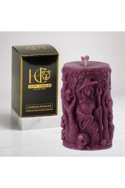 Happy Candles Lumanare din ceara de albine, Vrajitoare, Model 1, Halloween