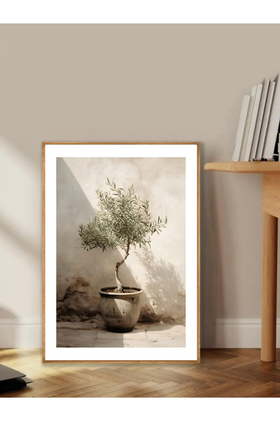 Tuba Decor Tablo dintr-o singură bucată cu rame din lemn pentru sufragerie, sufragerie, bucătărie