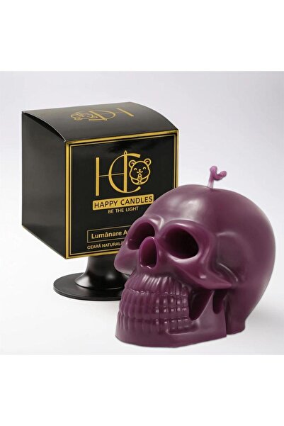 Happy Candles Lumanare din ceara de albine, Craniu, Halloween