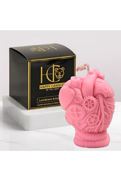 Happy Candles Lumanare parfumata din ceara de soia, Inima Steampunk Model 2, Berry Bewitchy Brew, Halloween