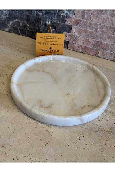 Polen Stone Bal Marble Presentation Tray – 24 cm