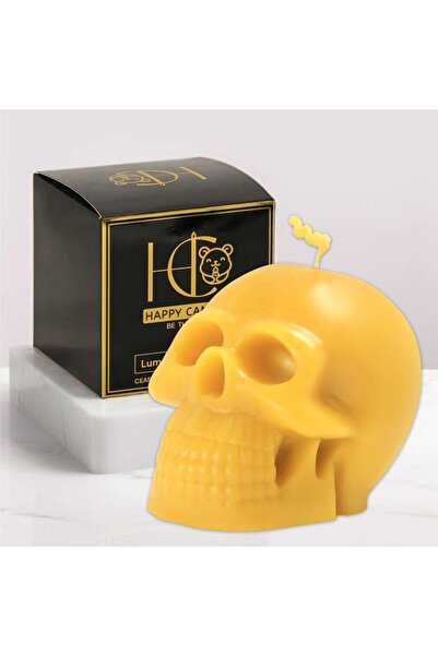 Happy Candles Beeswax candle, Skull, Halloween