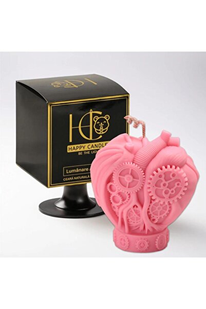 Happy Candles Lumanare parfumata din ceara de soia, Inima Steampunk Model 1, Berry Bewitchy Brew, Halloween