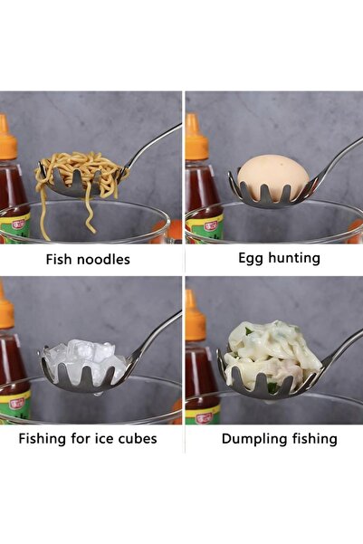 PUFO Stainless steel spatula for cooking and serving pasta or spaghetti, 31 cm – durable and practical