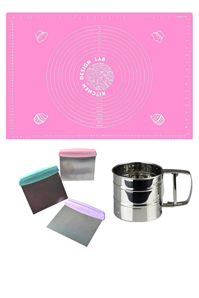 Atlas Mutfak بساط لف العجين متعدد الأغراض سيليكون وردي مقاس 45 سم × 65 سم، من...