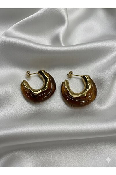 MİNİLOPPOO Brown Earrings