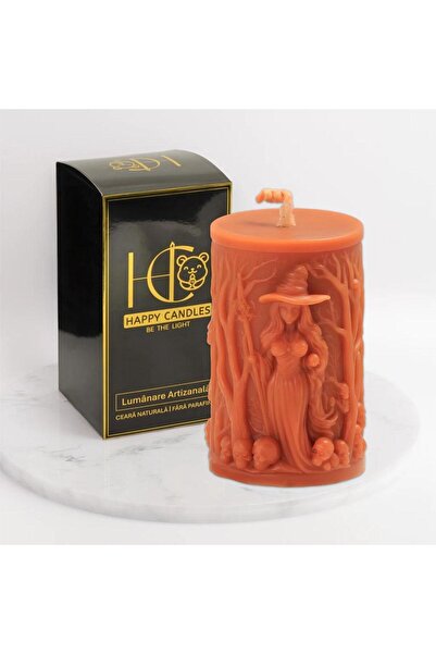 Happy Candles Beeswax Candle, Witch, Model 2, Halloween